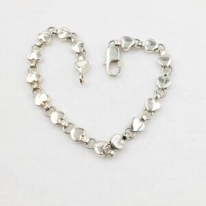 Tiffany & Co. Sterling Silver Puff Heart Bracelet